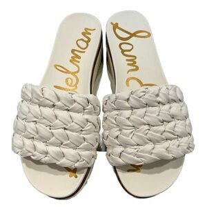 Sam Edelman Ainslie Slides Women’s Size 7 White
